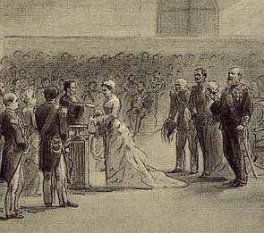 De doop van Wilhelmina in 1880
