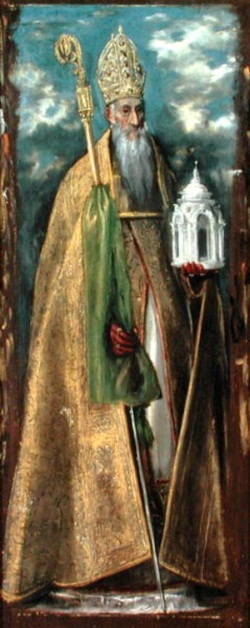 Augustinus door El Greco (1541 - 1614), Museum van Santa Cruz, Toledo, USA