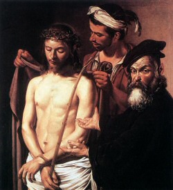 Ecco Home. Caravaggio. 1606 128 x 103 cm Palazzo Rosso, Genua, Italië