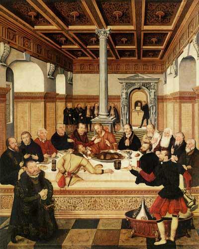 Lucas Cranach, 1565. Avondmaal.