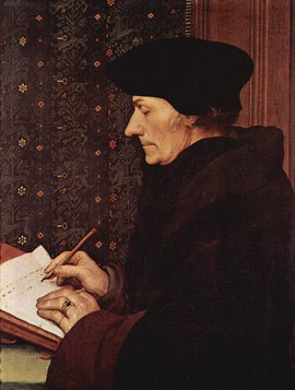 Erasmus door Hans Holbein de Jongere