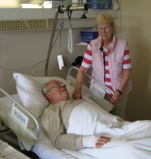 Flip en Tilly in het ziekenhuis in Walshut